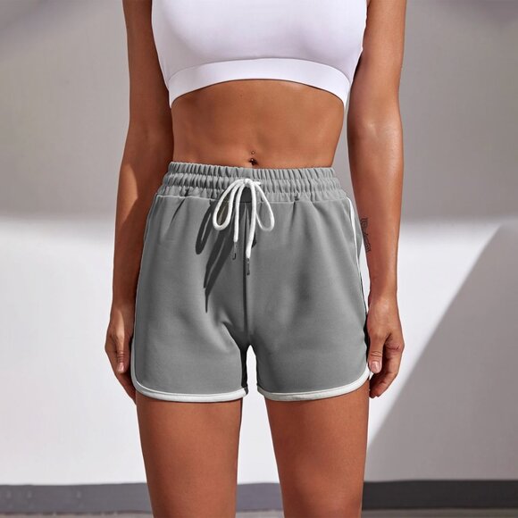 Women's Dolphin Shorts Soft Comfy Elastic Waist Athletic Workout Yoga Pants - Picture 7 of 16